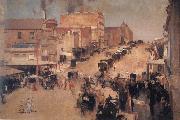 Tom roberts Allegro con brio:Bourke Street oil painting picture wholesale